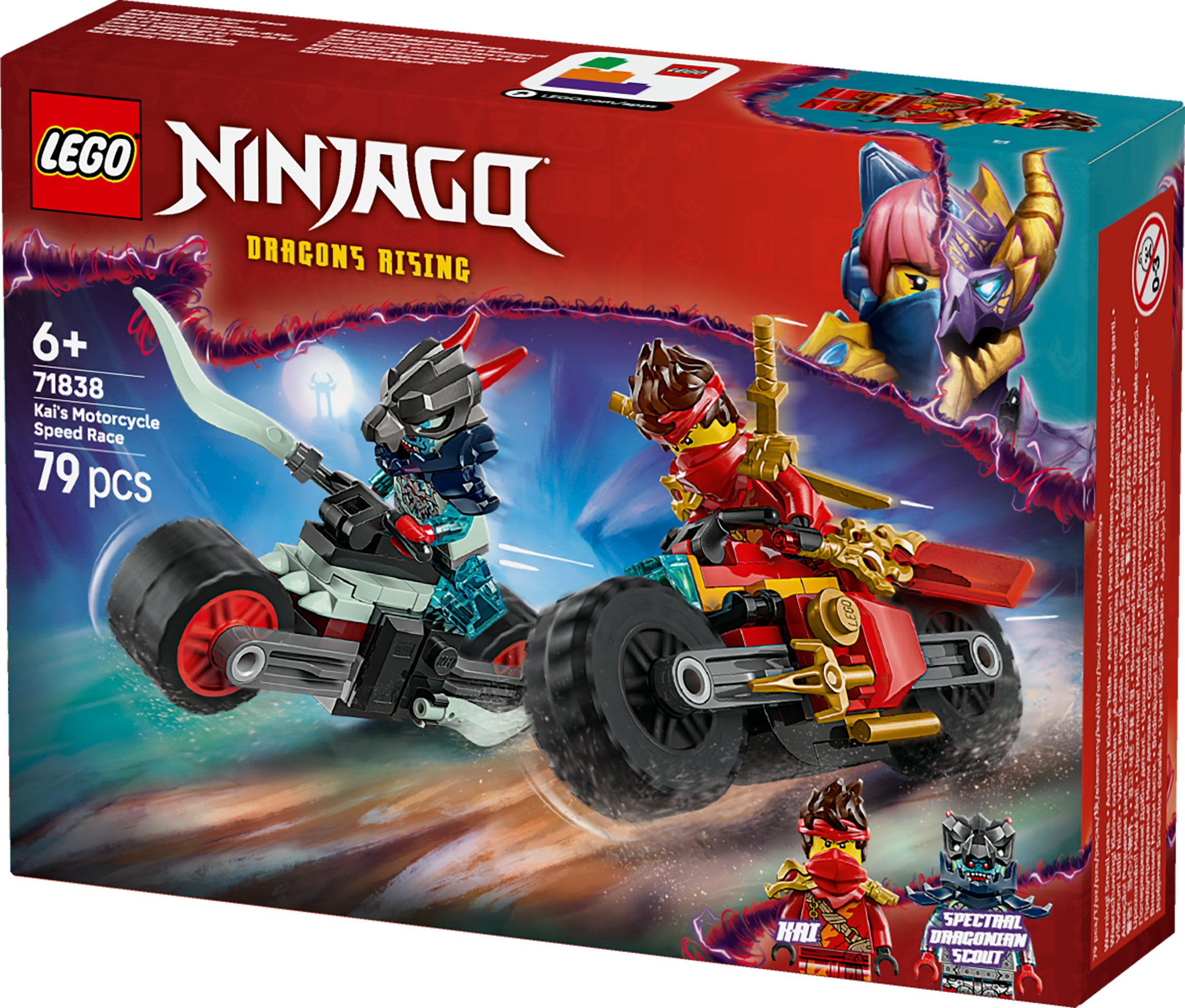 LEGO NINJAGO Gara di velocità sulla moto di Kai