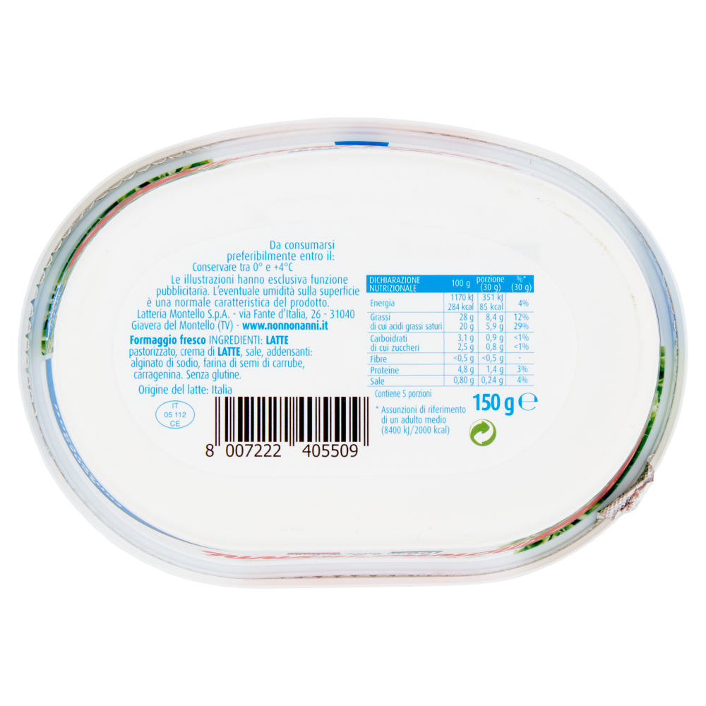 Nonno Nanni il fresco spalmabile 150 g