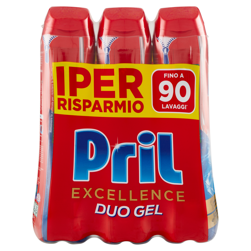PRIL Excellence Duo Gel Sciogli Grasso 3x540ml