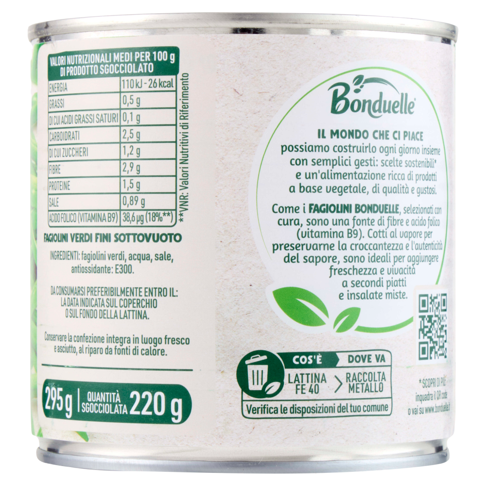 Bonduelle Fagiolini Fini 295 g