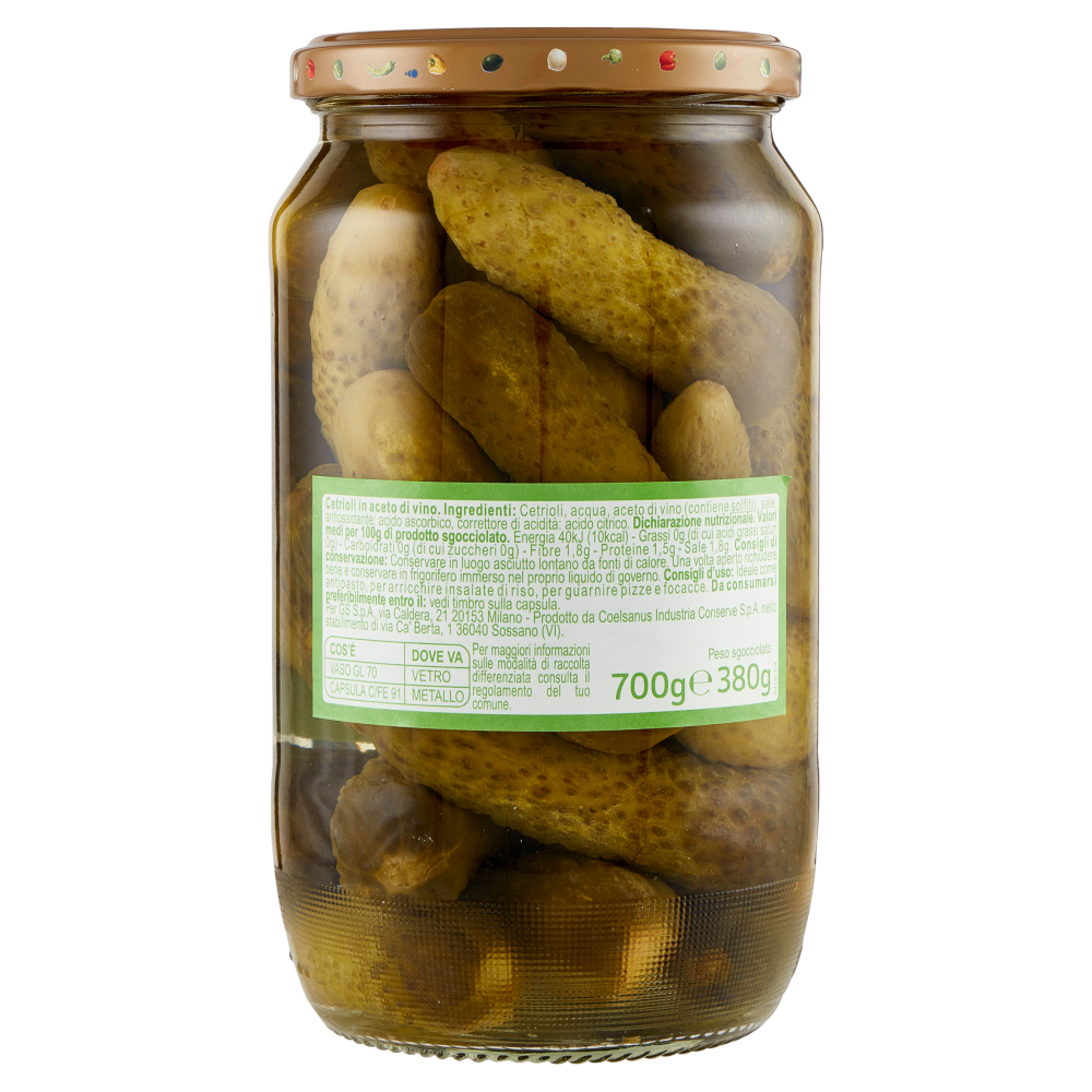 Carrefour Classic Cetriolini 700 g