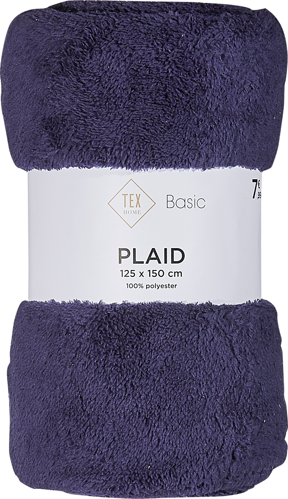 TEX HOME Plaid singolo, blu