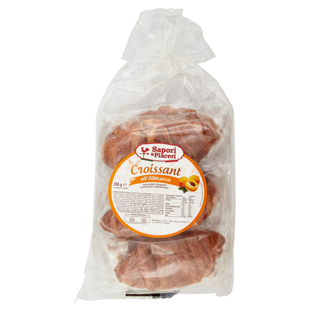 Sapori & Piaceri Croissant all'Albicocca 6 x 58,4 g