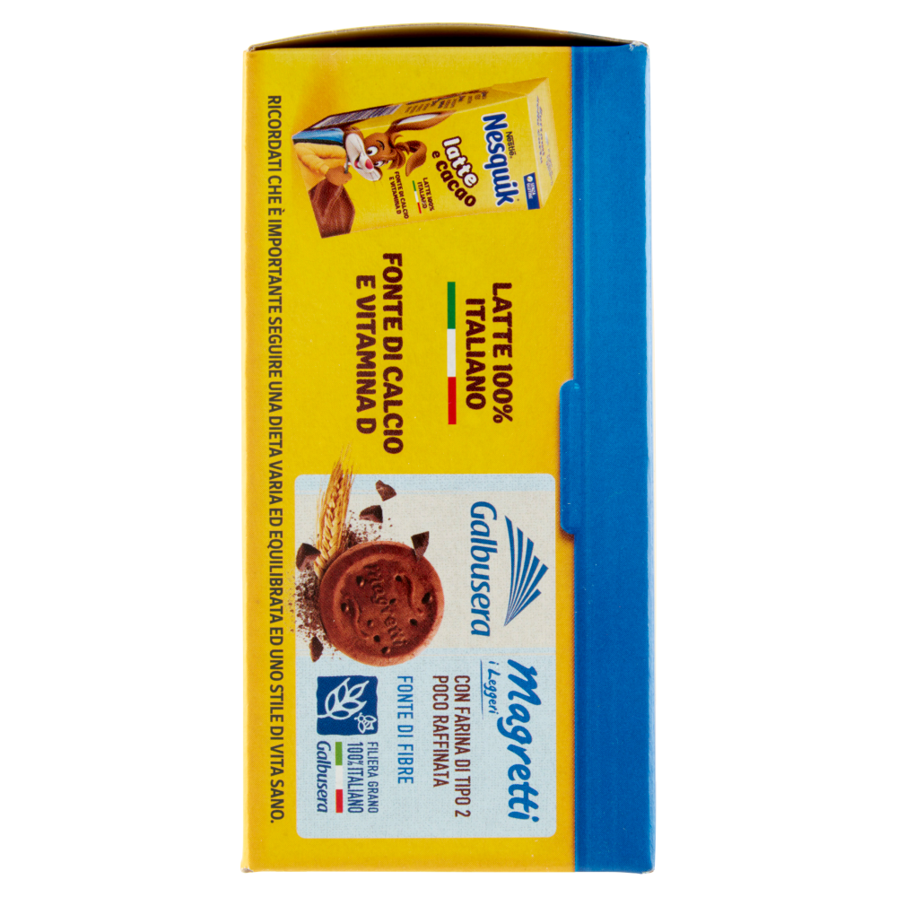NESQUIK Box Merenda Nesquik Pronto da Bere con 3 frollini Magretti Galbusera Confezione 207 g