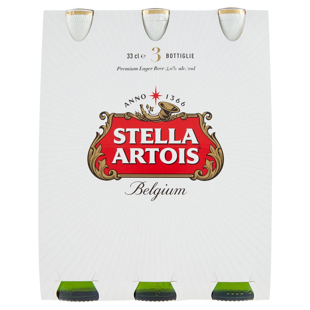 Stella Artois bottiglia - Pacco da 3 x 33cl