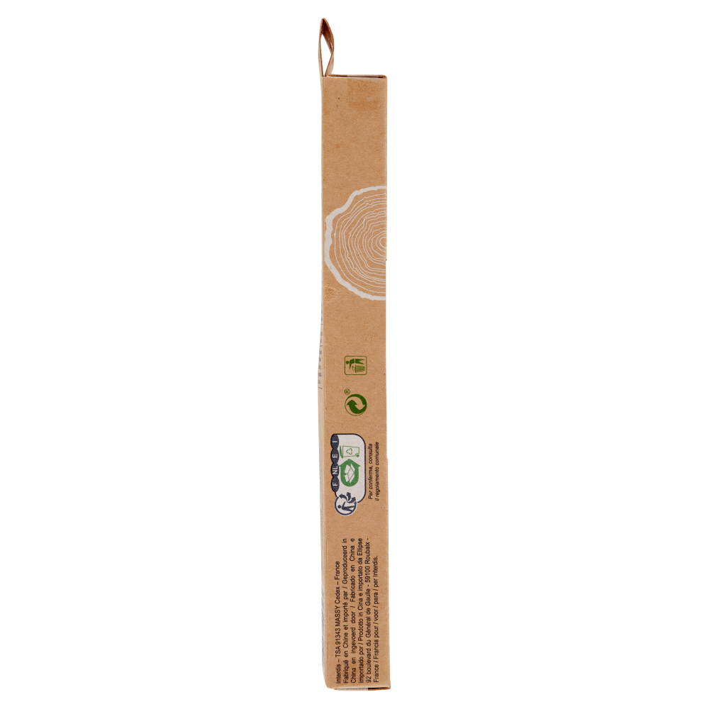 Carrefour Soft Green Spazzolino da denti Morbido Manico 100% Natural Bamboo