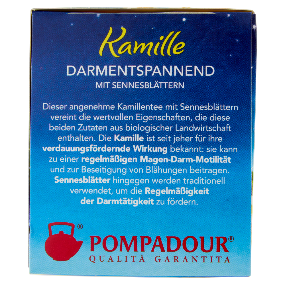 Pompadour Camomilla Regolarità con Senna* Bio 18 x 1,7 g