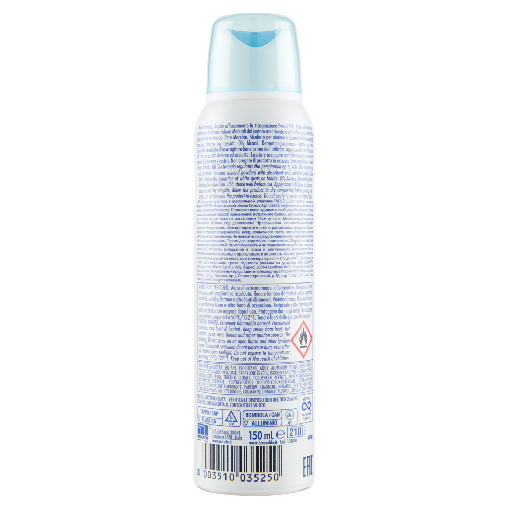 Breeze Freschezza Talcata Deodorante Spray 150 mL