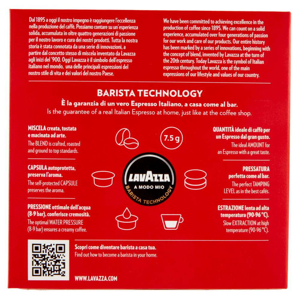 Lavazza A Modo Mio Qualità Rossa 36 Capsule 270 g