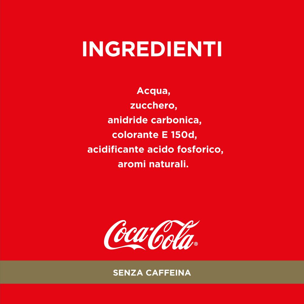 Coca-Cola Senza Caffeina 4 x 660ml