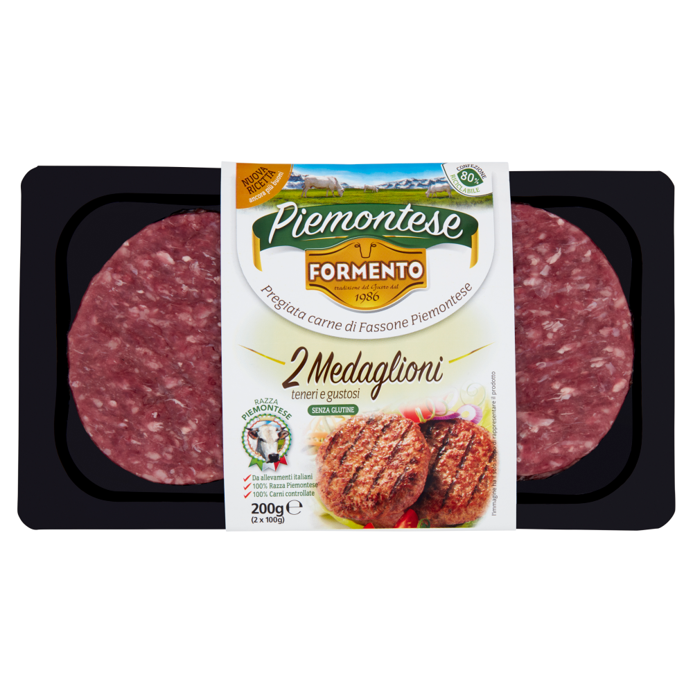 Formento Piemontese 2 Medaglioni 2 x 100 g