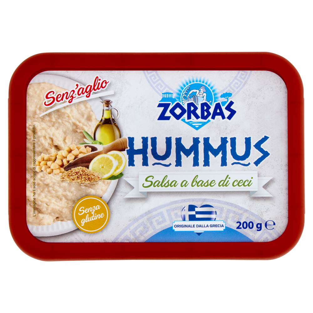 Zorbas Hummus Salsa a base di ceci Senz'aglio 200 g