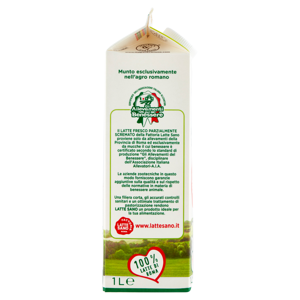 Fattoria Latte Sano latte fresco Pastorizzato parzialmente scremato 1 L