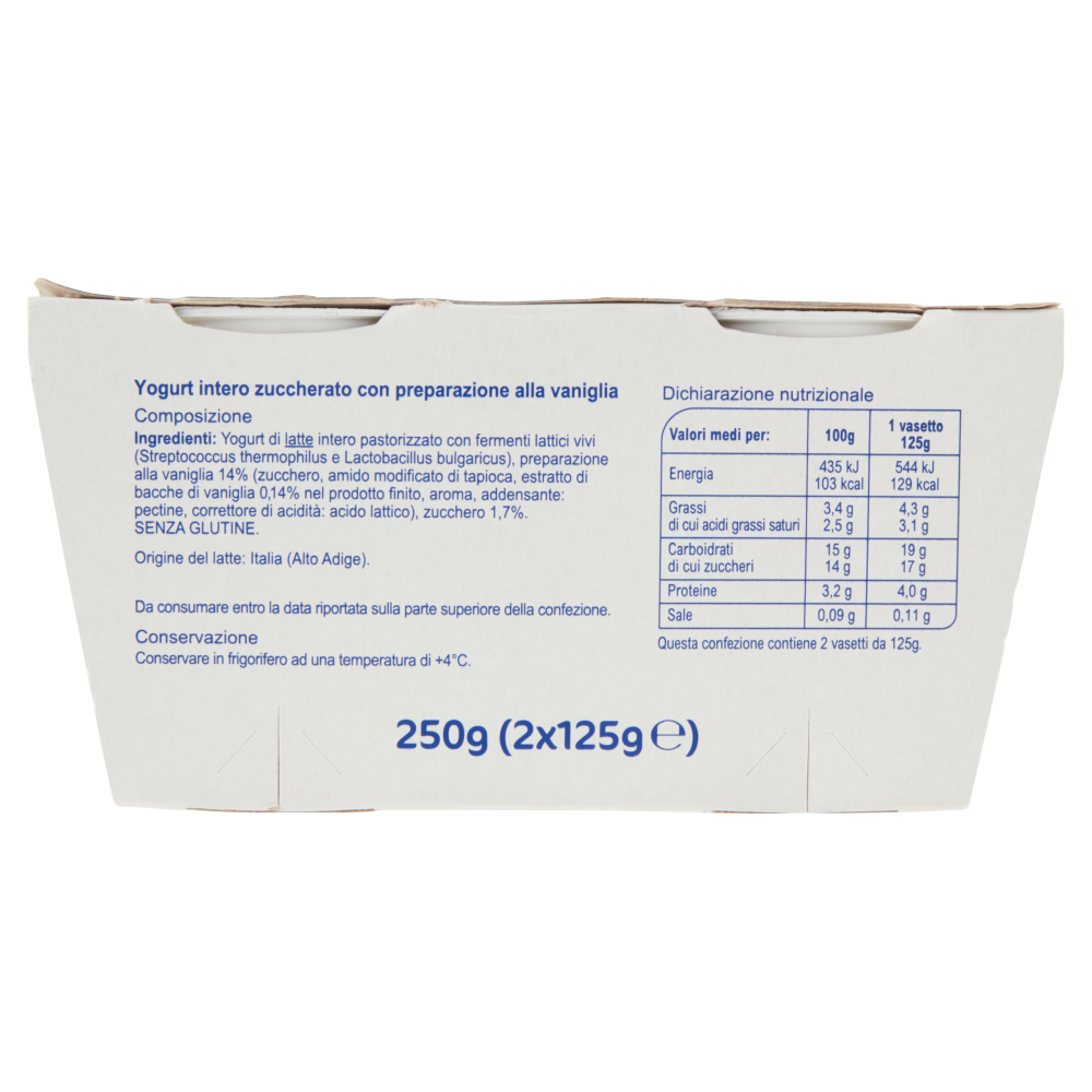 Carrefour Classic Yogurt Cremoso Vaniglia 2 x 125 g