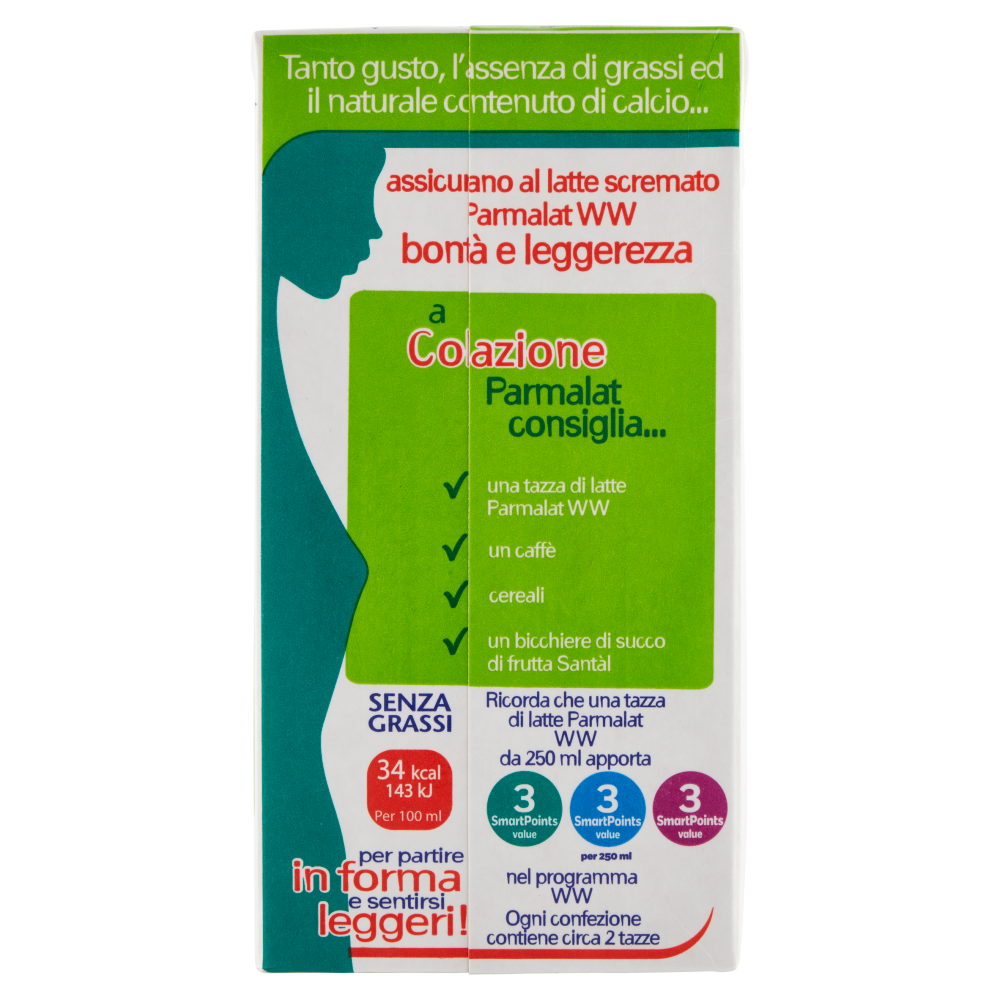 parmalat WW Latte Scremato UHT 500 ml