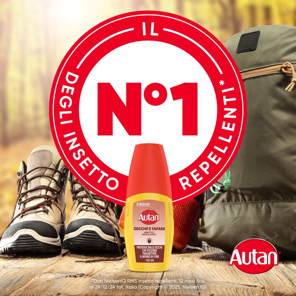 Autan Zecche e Tafani Vapo Spray Forte, Repellente Zanzare e Zecche con Azione Protettiva Duratura Fino a 12 ore di protezione, Ideale per Viaggiatori, 100 ml