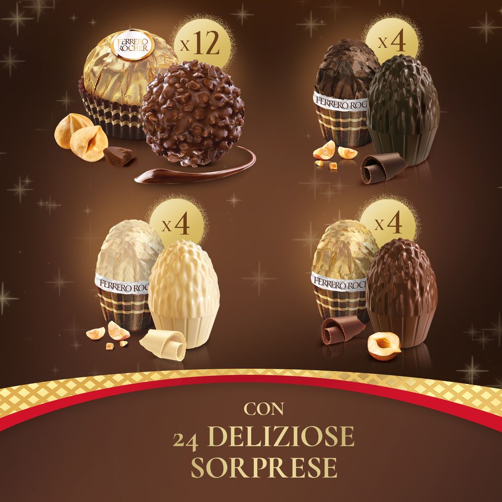Ferrero Rocher Calendario dell'Avvento 24 pezzi 258 g