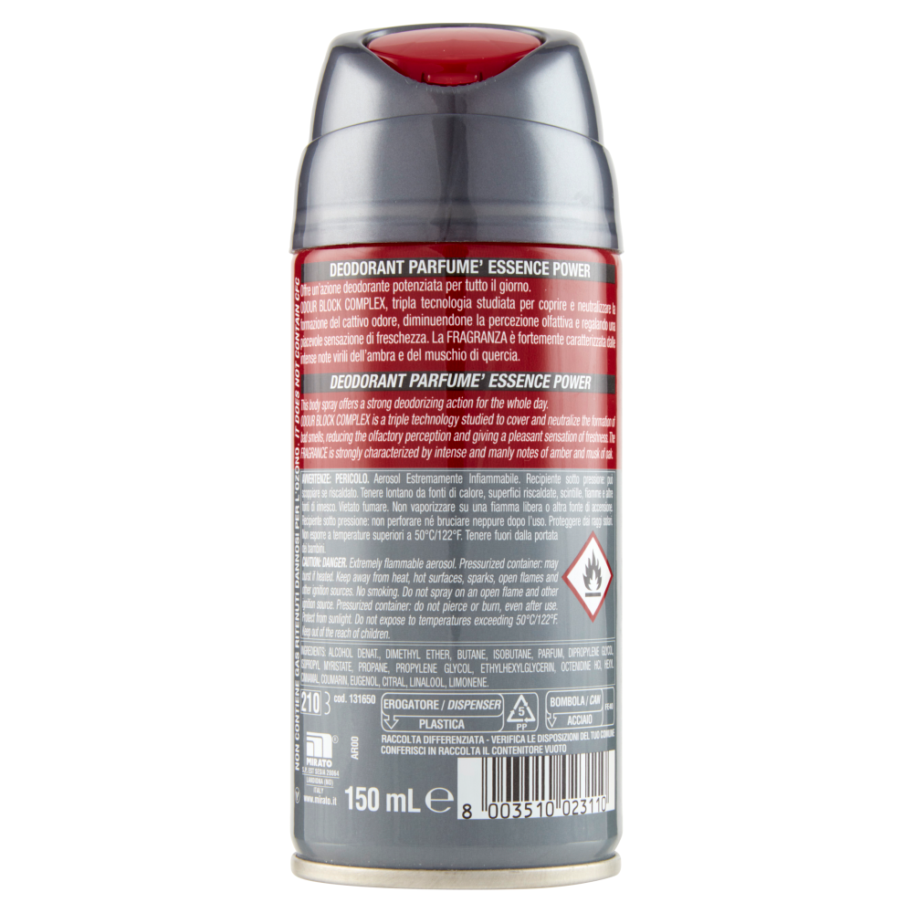 Intesa Pour Homme Deodorant Parfumé Essence Power 150 mL