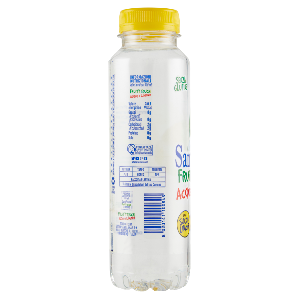 Sant'Anna Fruity Touch Acqua e Limone 330 ml
