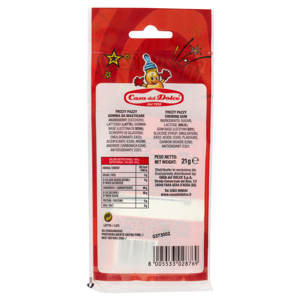 Casa del Dolce frizzy pazzy Scoppiettante 21 g