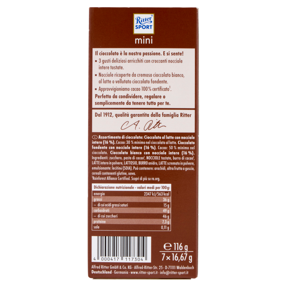 Ritter Sport mini Special Nuts 7 x 16,67 g