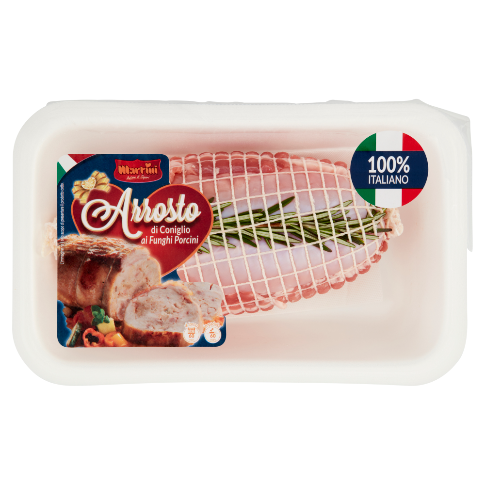 Martini Arrosto di Coniglio ai Funghi Porcini