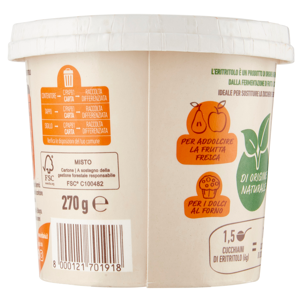 Eridania Eritritolo Dolcificante di Origine Naturale 270 g