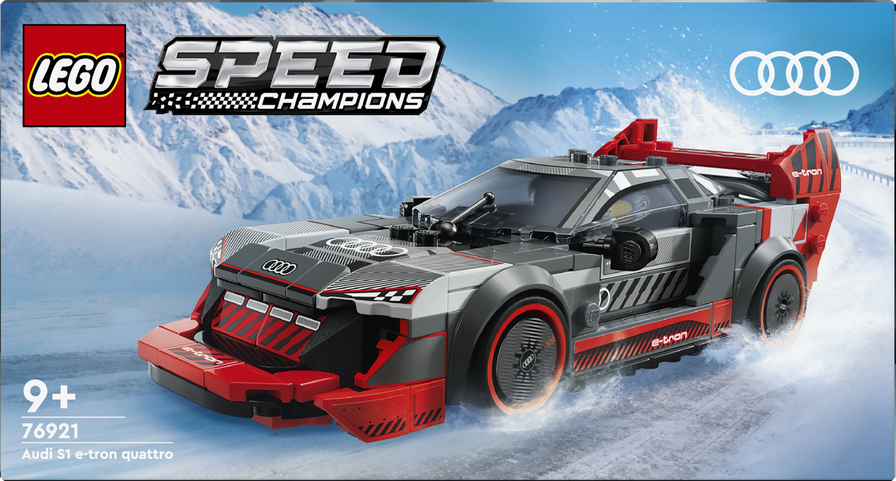LEGO Speed Champions 76921 Auto da Corsa Audi S1 E-Tron Quattro, Modellino da Costruire di Macchina Giocattolo per Bambini 9+