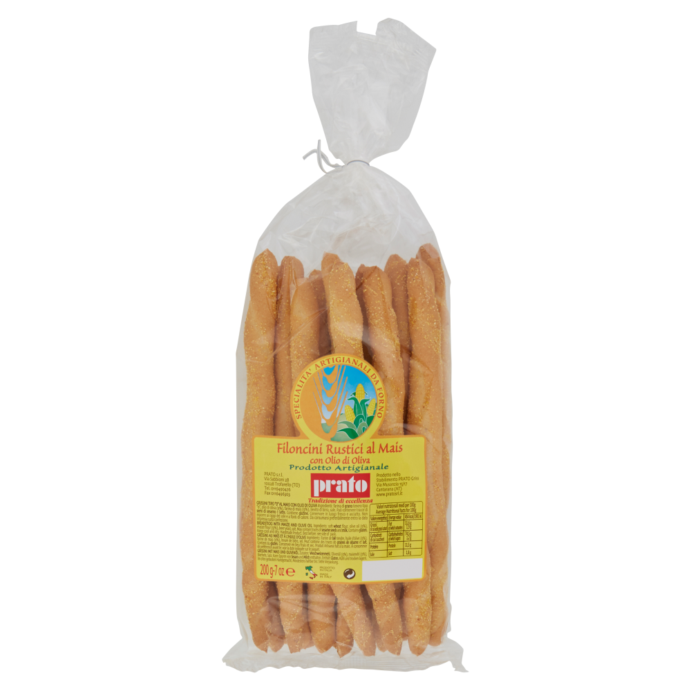 Prato Filoncini Rustici al Mais con Olio di Oliva 200 g