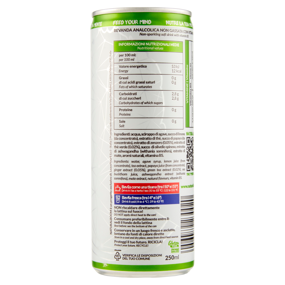 NATURALBOOM Thè verde e Zenzero 250 ml