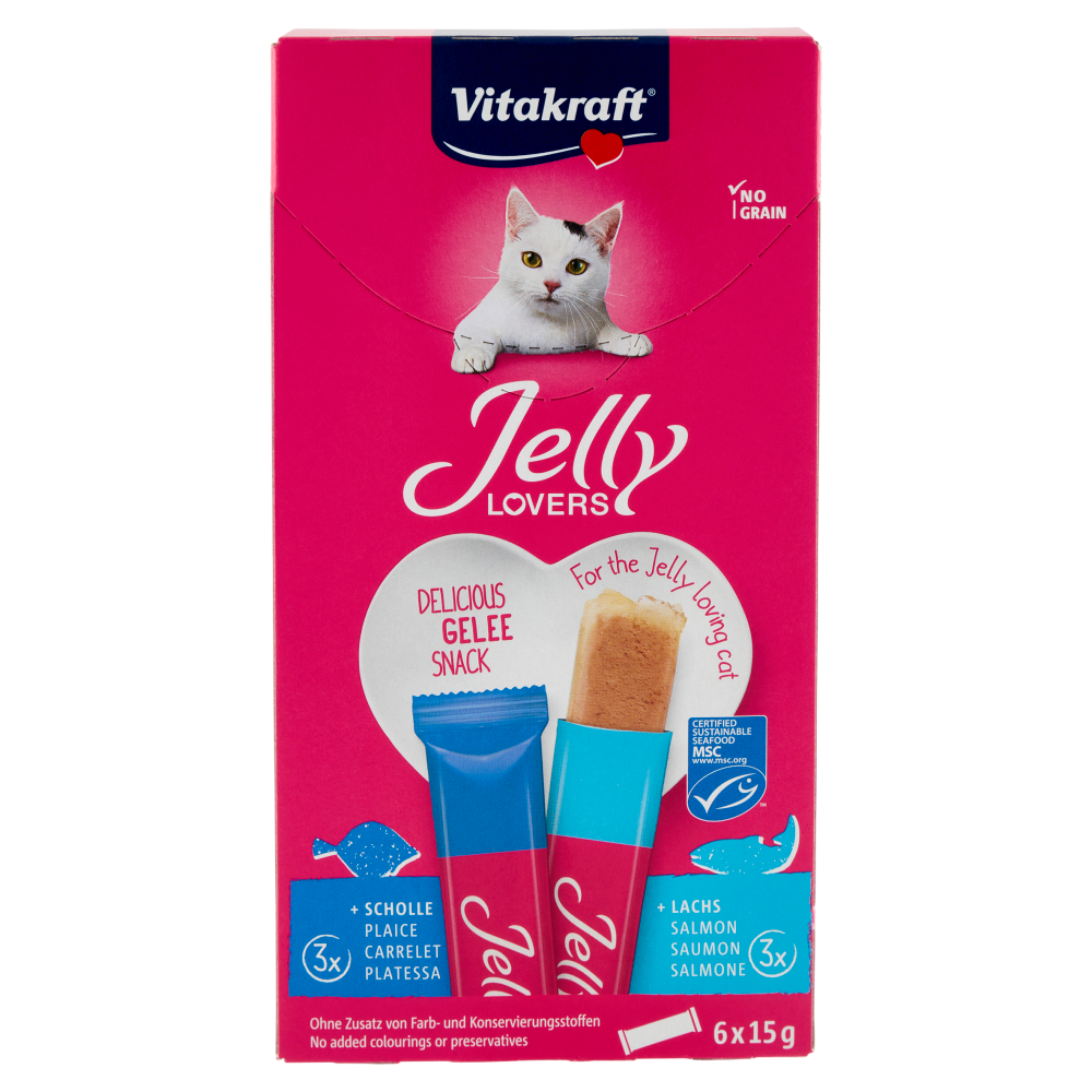 Vitakraft Jelly Lovers 3x +Platessa 3x +Salmone 6 x 15 g