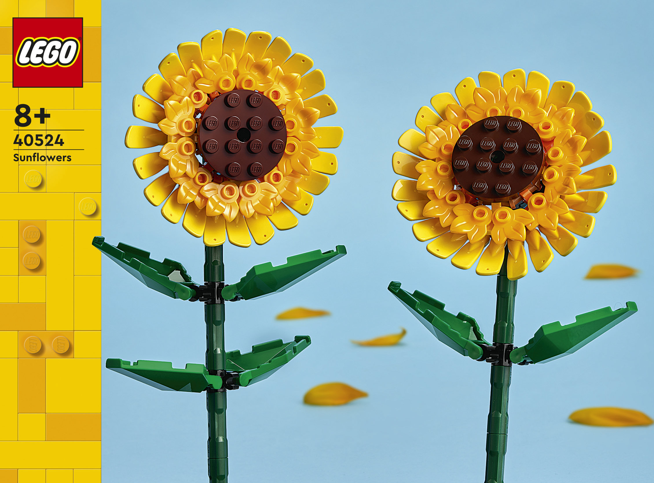 LEGO Botanicals 40524 Girasoli, Fiori Finti per Bambini 8+ Compatibile con Bouquet Fiori Artificiali, Regalo Ragazza o Ragazzo