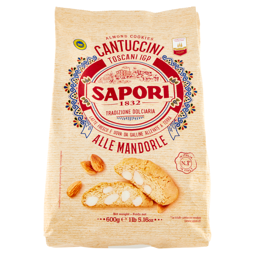 Sapori Cantuccini Toscani IGP alle Mandorle 600 g