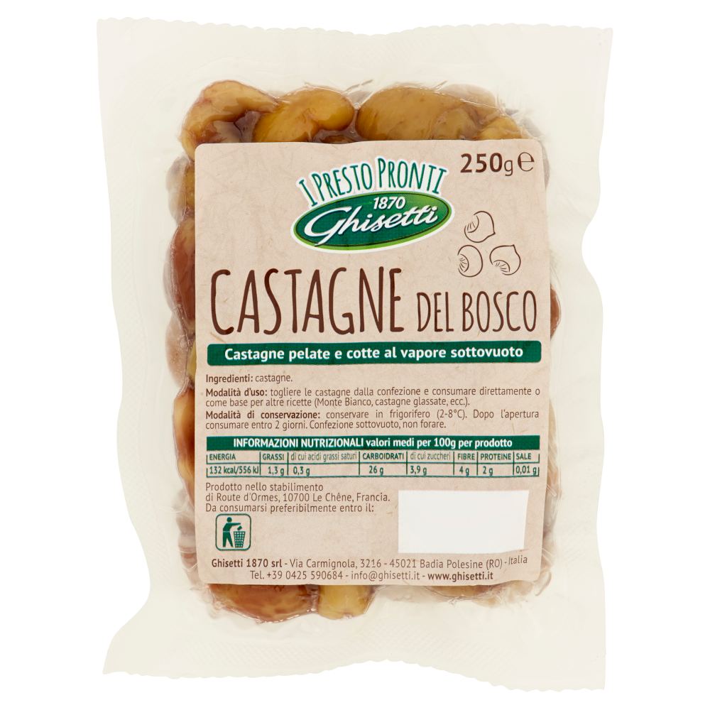 Ghisetti I Presto Pronti Castagne del Bosco 250 g
