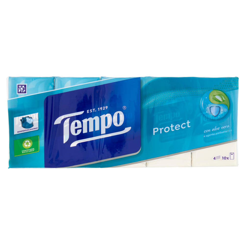 Tempo Protect Fazzoletti 4 veli 10 pz