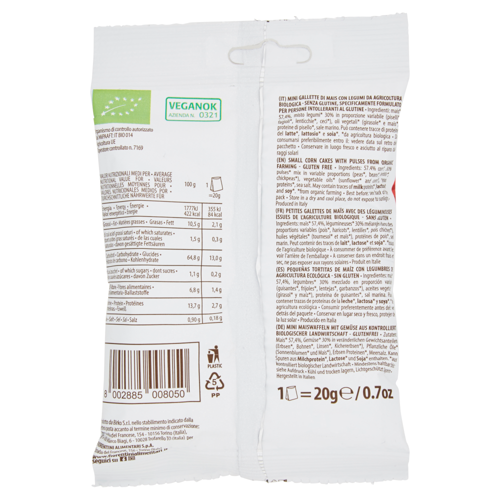 Fiorentini Si & No con Legumi Croccanti Biologico 20 g