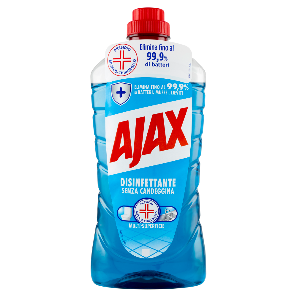 Ajax detersivo pavimenti Disinfettante multisuperficie senza candeggina 950 ml