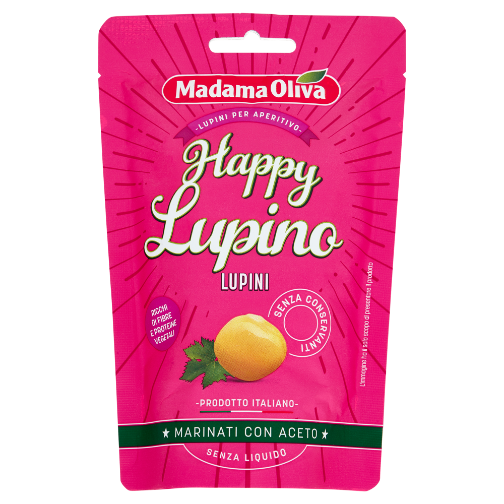 Madama Oliva Happy Lupino Lupini Marinati con Aceto 80 g
