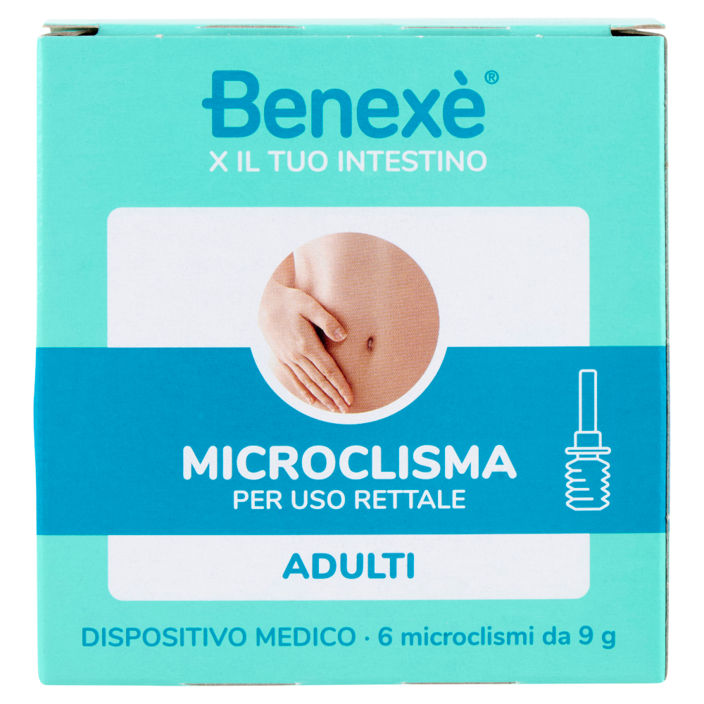 Benexè X il Tuo Intestino Microclisma per Uso Rettale Adulti 6 x 9 g