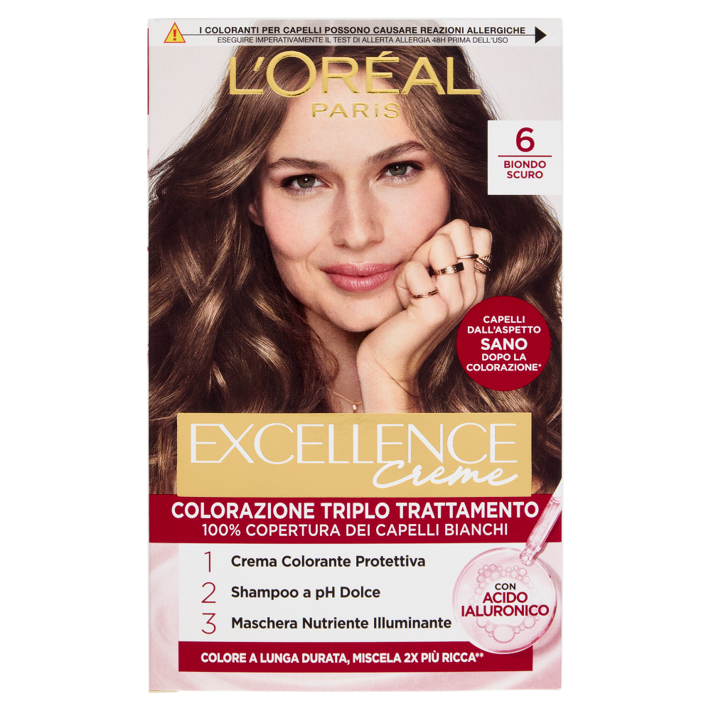L'Oréal Paris Excellence Creme Colorazione Triplo Trattamento 6 Biondo Scuro