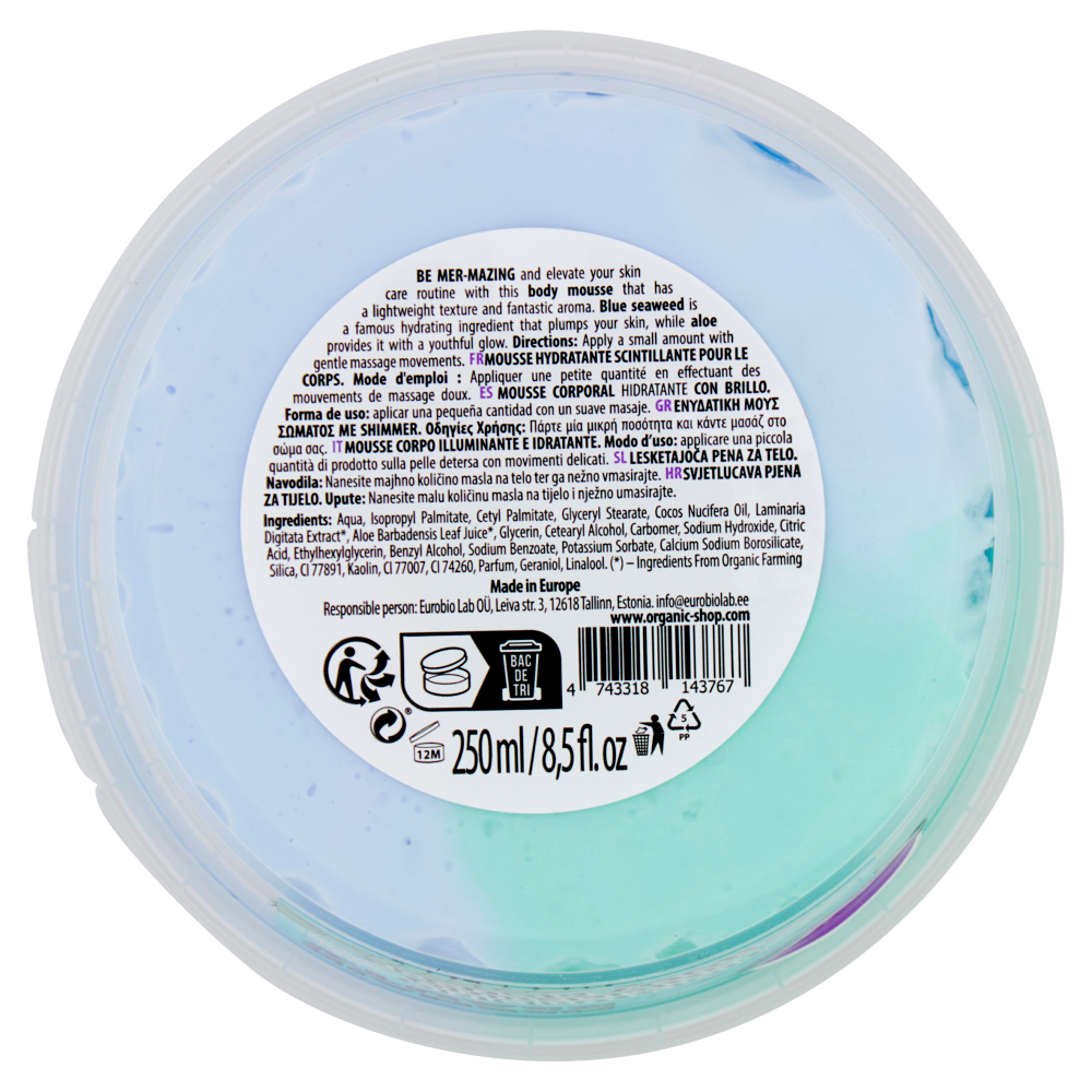Skin Super Good Moisturising Shimmering Body Mousse Mermaid Beauty 250 ml
