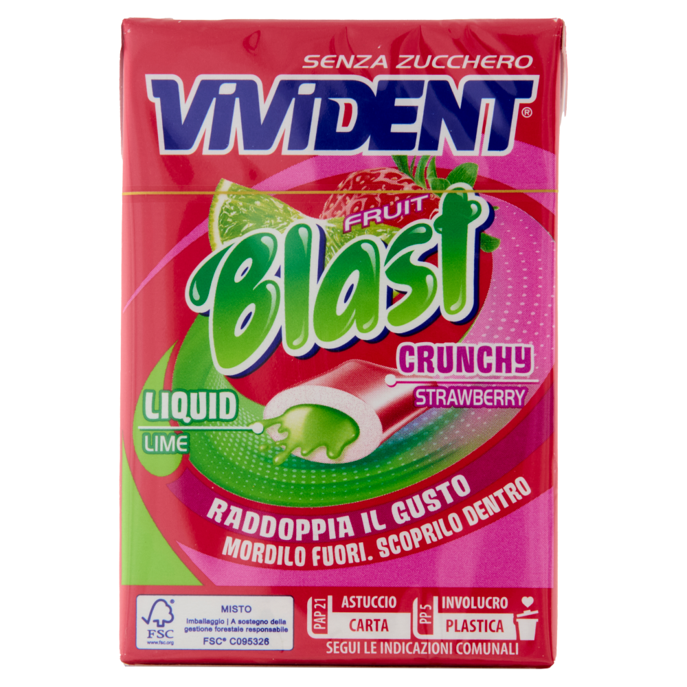 Vivident Fruit Blast Strawberry Lime 30 g