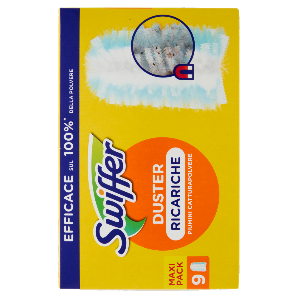 Swiffer Duster Cattura Polvere - Ricarica 9 Piumini per spolverare