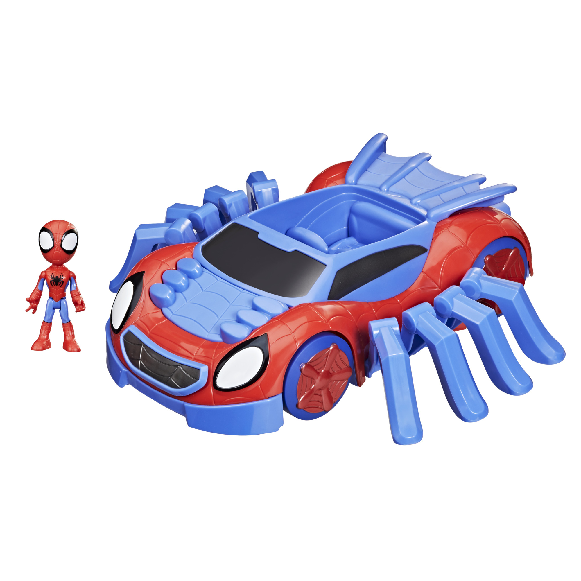 Marvel Spidey e i Suoi Fantastici Amici - Ultimate Web-Crawler, include veicolo spara colpi e un personaggio da 10 cm, per bambini dai 3 anni in su
