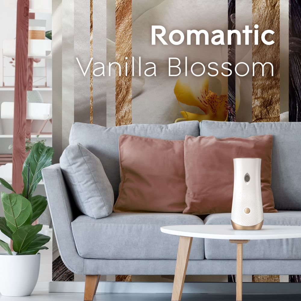 Glade Automatic Spray Doppia Ricarica, Profumatore per Ambienti, Fragranza Romantic Vanilla Blossom, 2x269 ml