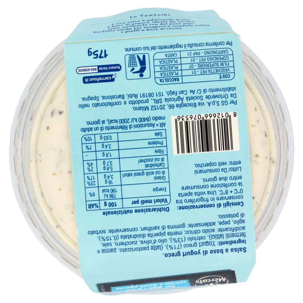 Carrefour il Mercato Tzatziki 175 g 