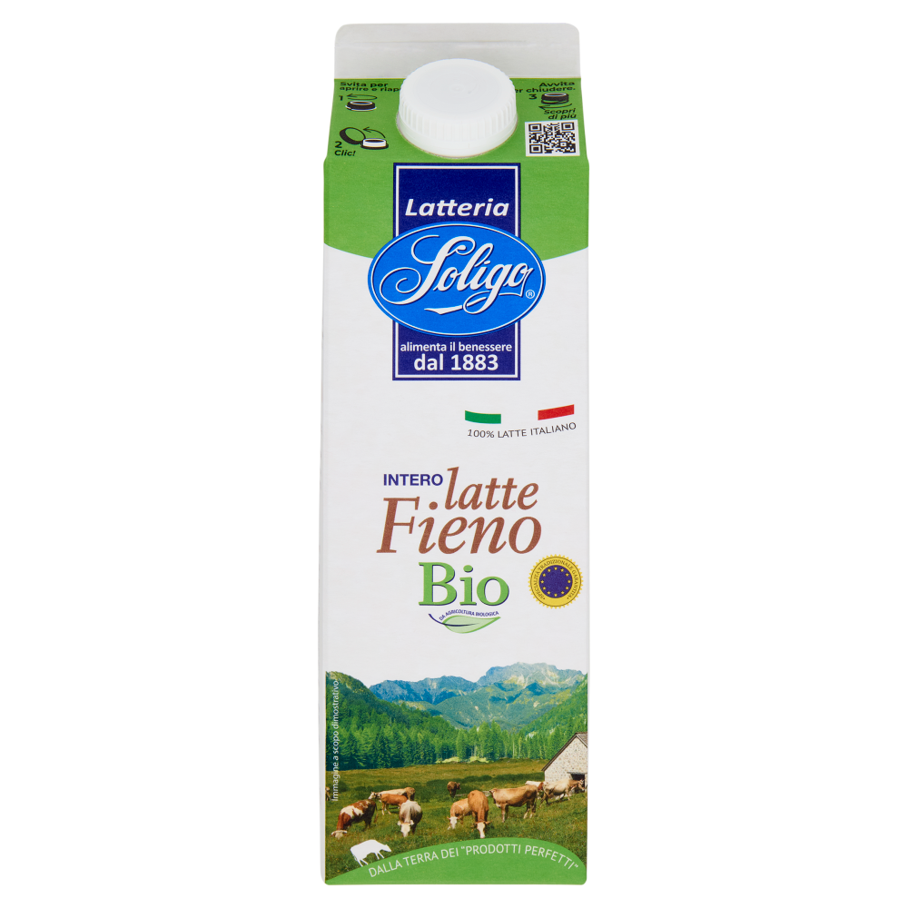 Latteria Soligo latte Fieno STG Bio Intero 1000 ml