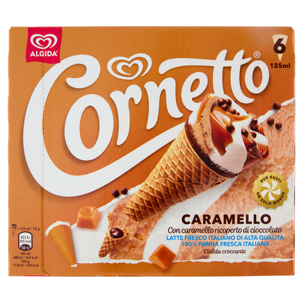Cornetto Caramello 6 x 76 g