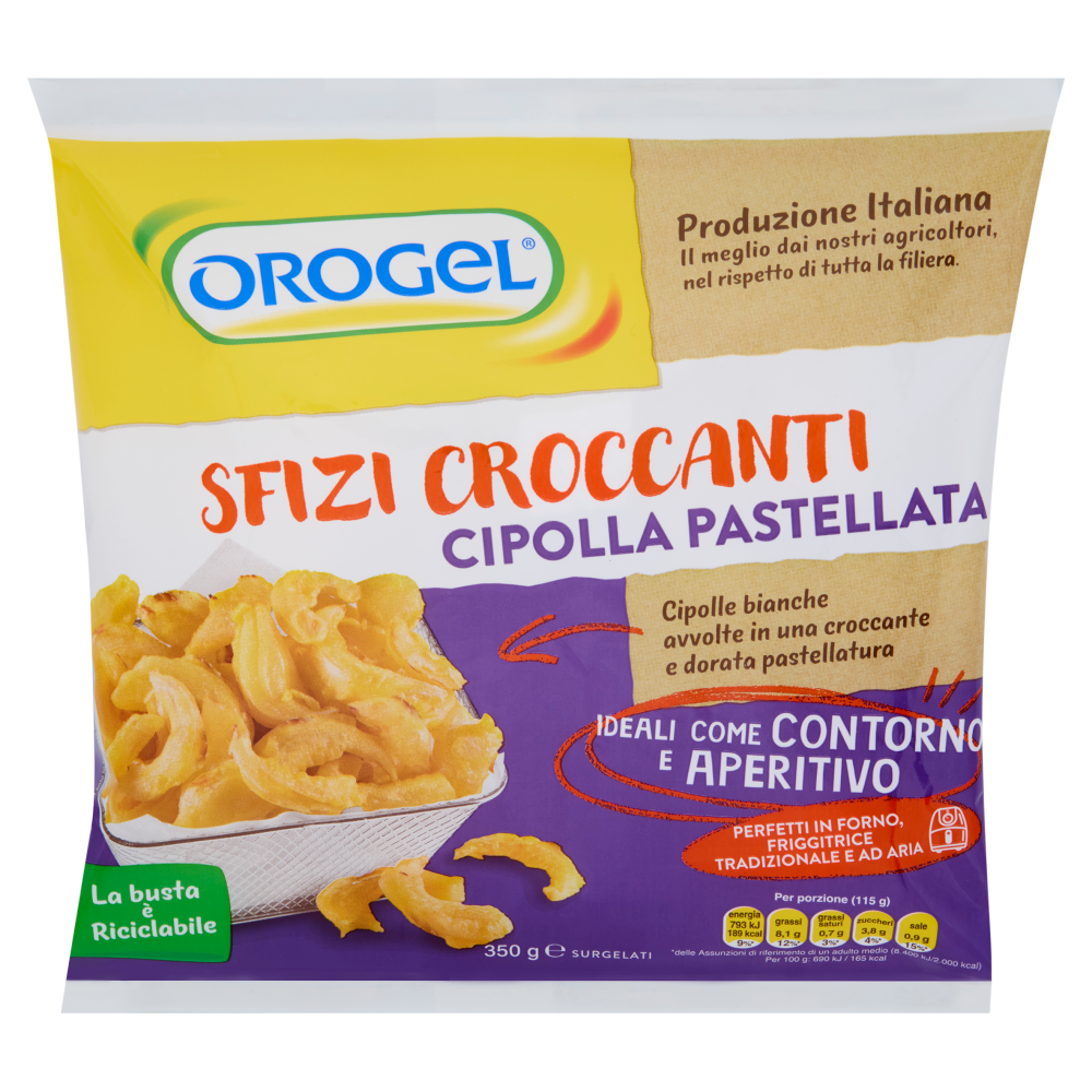 Orogel Sfizi Croccanti Cipolla Pastellata Surgelati 350 g