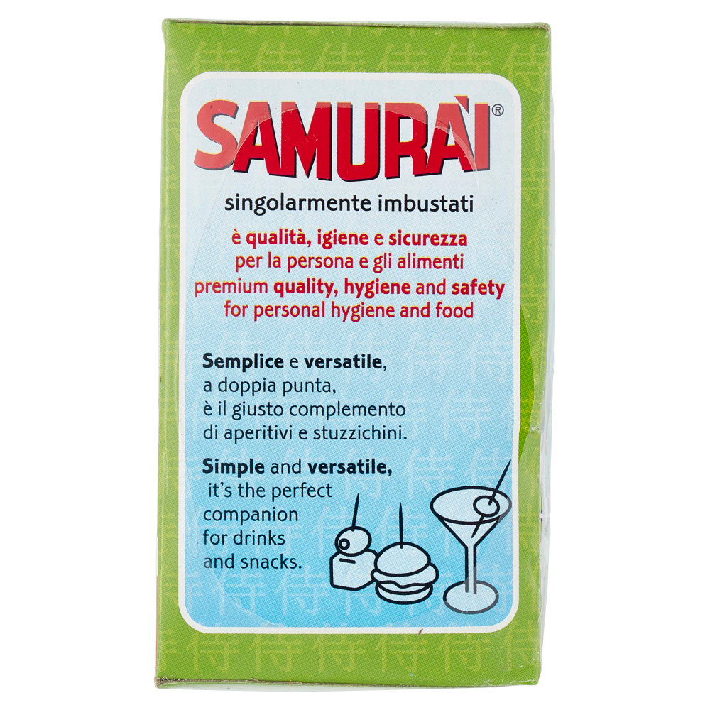 Samurài l'Originale stuzzicadenti singolarmente imbustati 200 pz